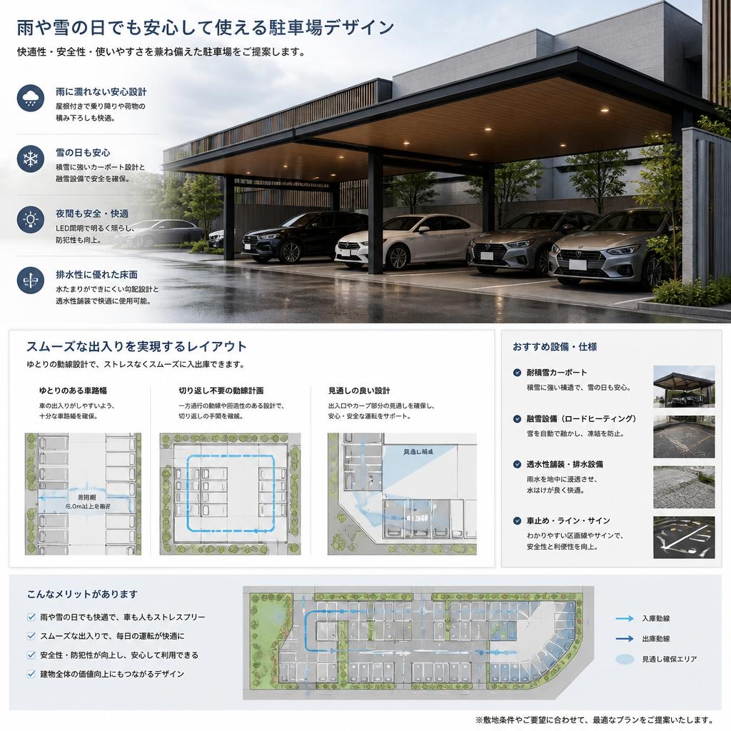 便利さを追求した外構デザイン